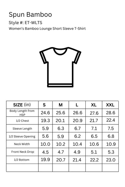 Women’s Bamboo Lounge Set - Lounge T-Shirt + Lounge Shorts