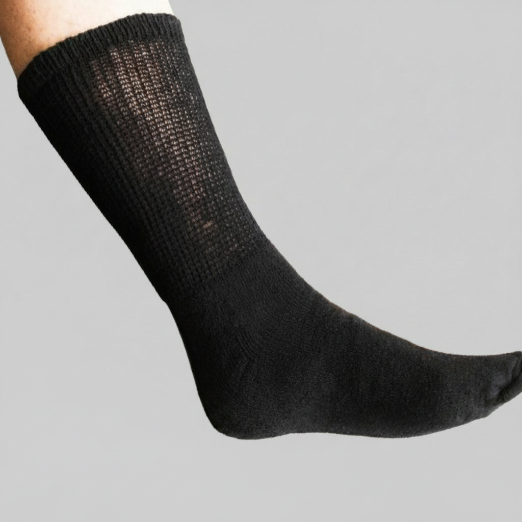 Men's Cotton Diabetic Crew Socks (6 Pair)