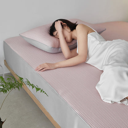 Cooling mat summer three piece set ice silk mat summer air conditioning mat bed sheet style
