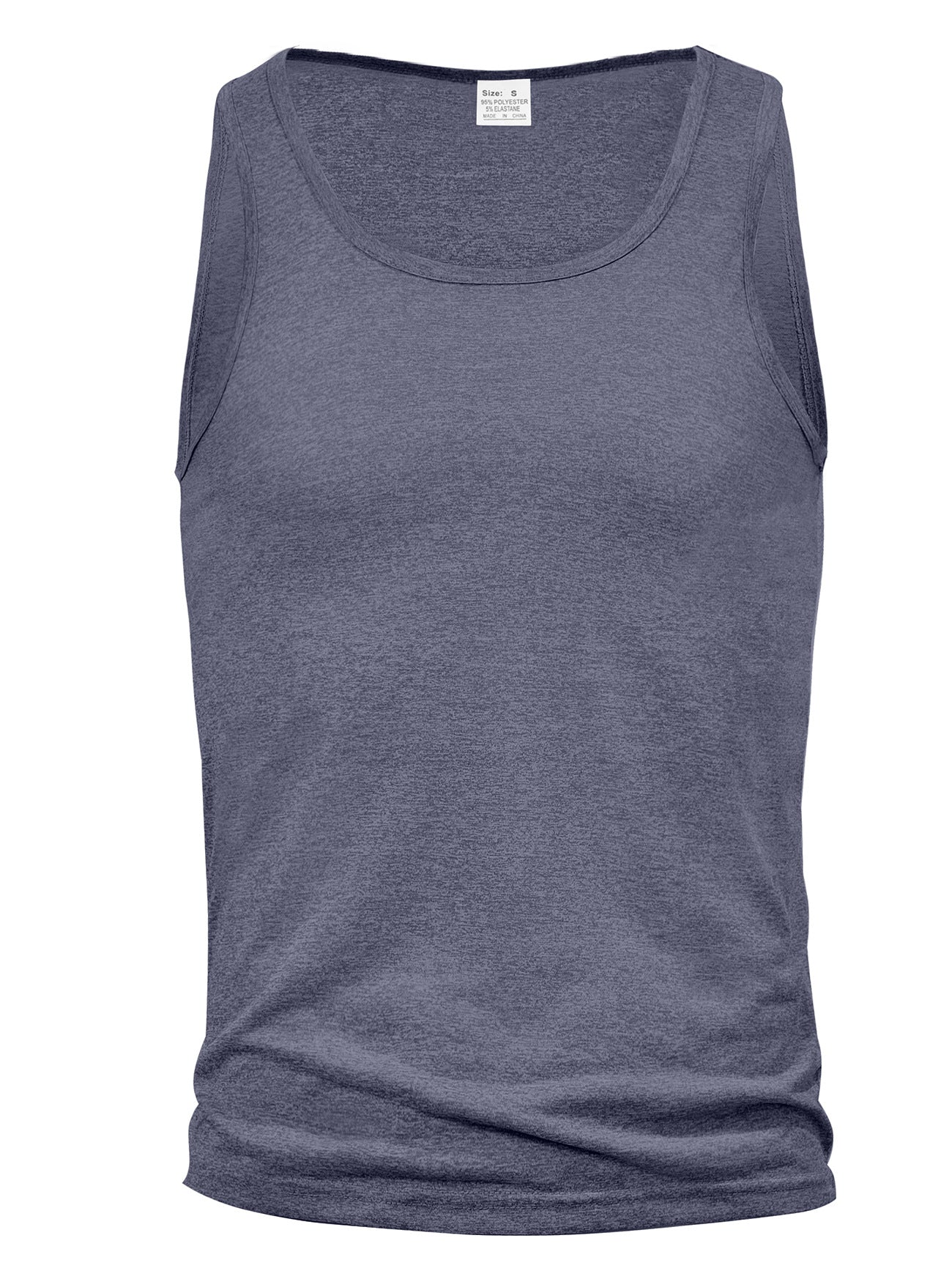 Fitness Style Solid Color Sleeveless Tank Top for Men, Casual Breathable Gym Workout Training Summer Wear