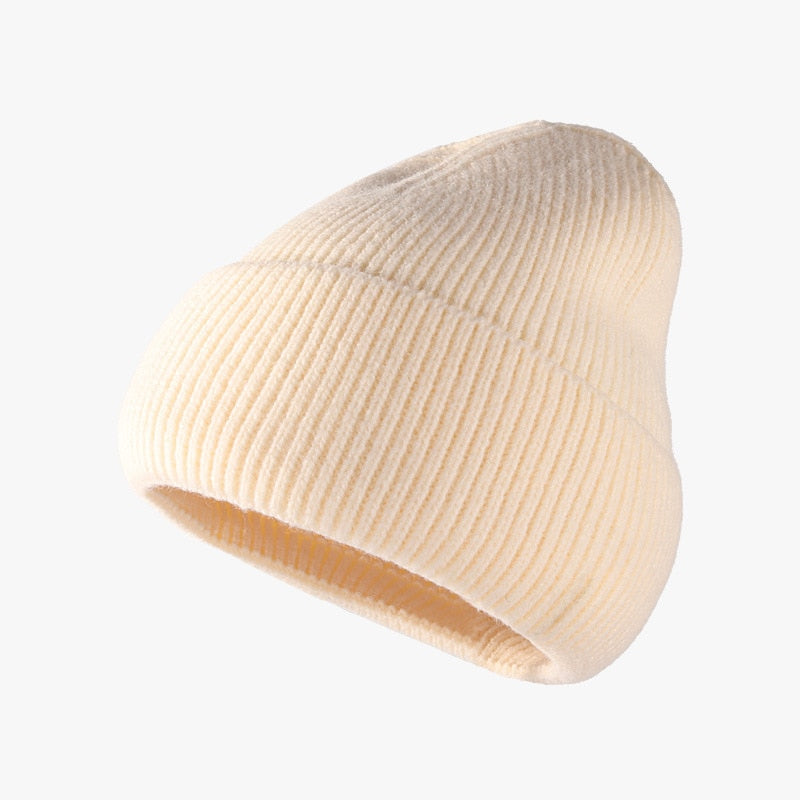 Hat women autumn and winter fashion hat outdoor knitted hat women warm winter men's woolen hat wholesale custom