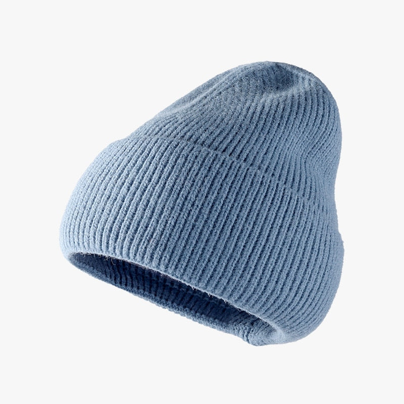 Hat women autumn and winter fashion hat outdoor knitted hat women warm winter men's woolen hat wholesale custom