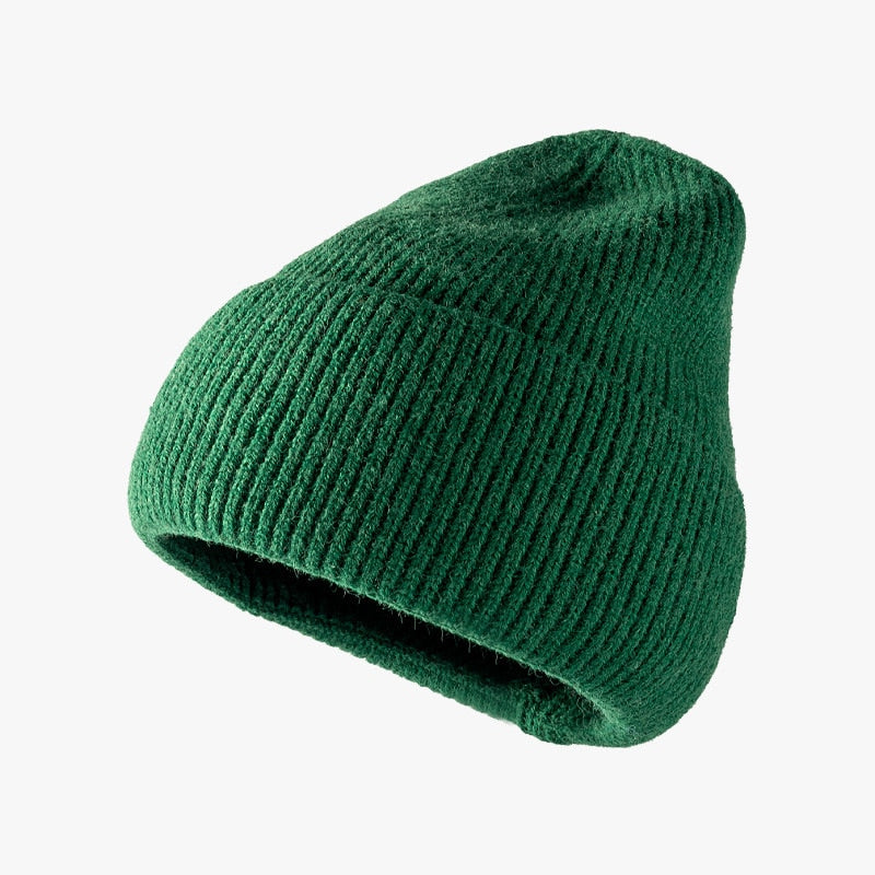 Hat women autumn and winter fashion hat outdoor knitted hat women warm winter men's woolen hat wholesale custom