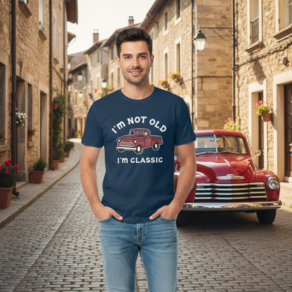 Hawaiian Tee For Men I'm Classic Tee Crew Neck 100% Cotton