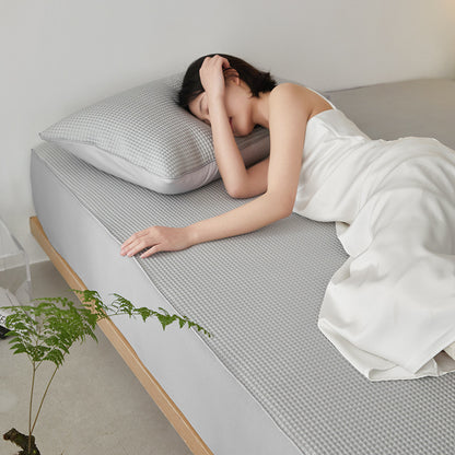 Cooling mat summer three piece set ice silk mat summer air conditioning mat bed sheet style