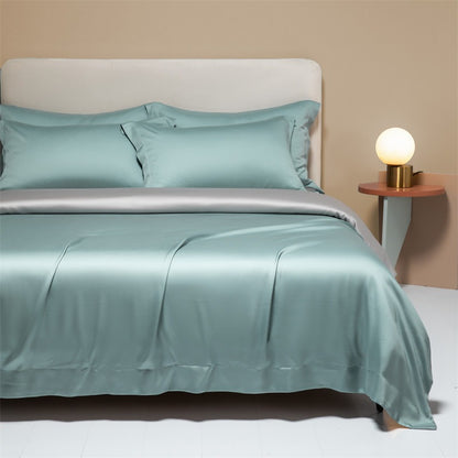 120 Lanjing Heavenly Silk Bedding Set with Four Pieces of Ice Silk Bed Sheet and Duvet Cover