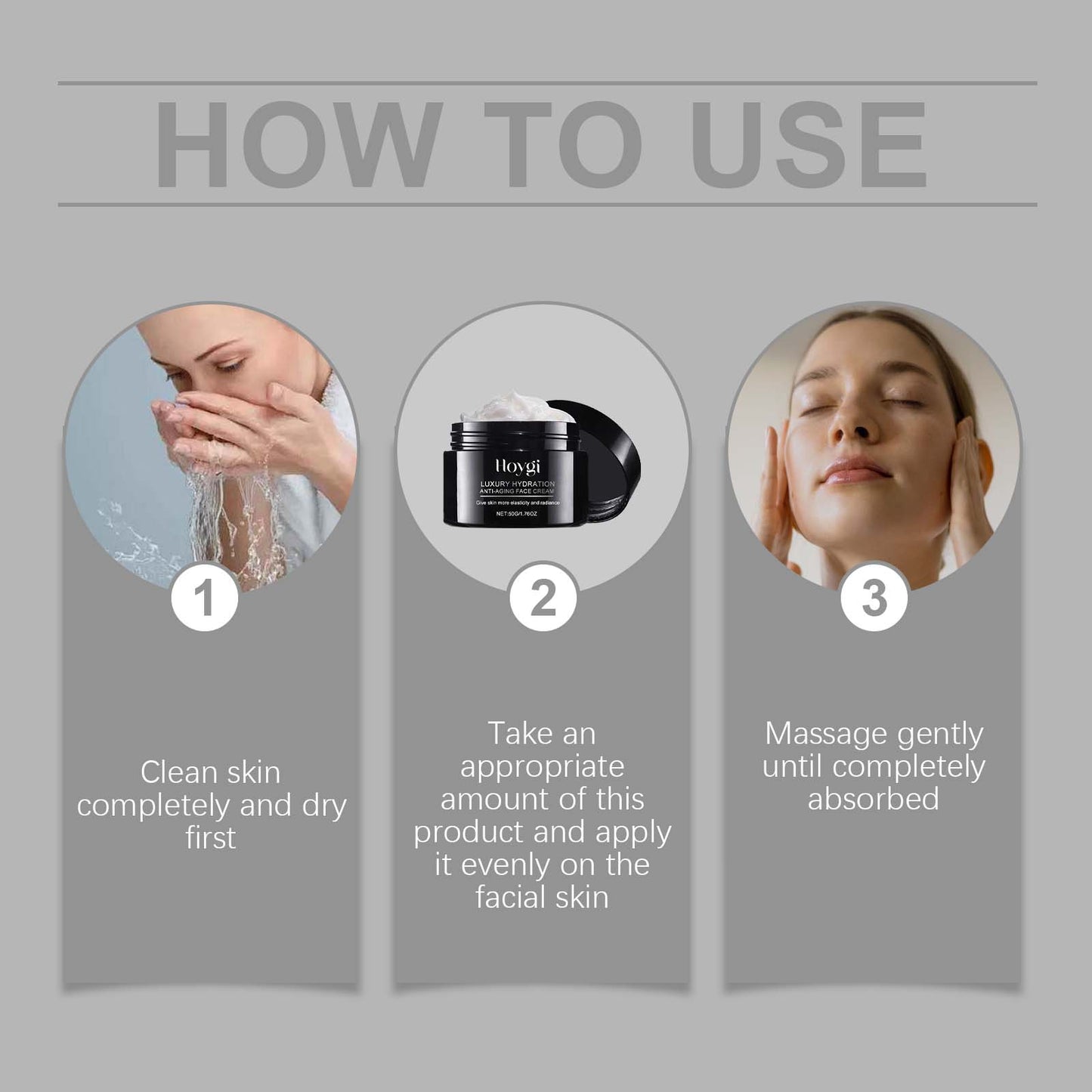 Hyaluronic Acid Anti-Wrinkle Cream Hyaluronic Acid Hydrolyzed Soy Protein Hydrating Moisturizing Cream