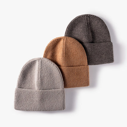 Hat women autumn and winter fashion hat outdoor knitted hat women warm winter men's woolen hat wholesale custom