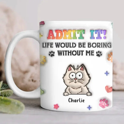 Personalized Dog Cat 3D Inflated Effect Coffee Mug