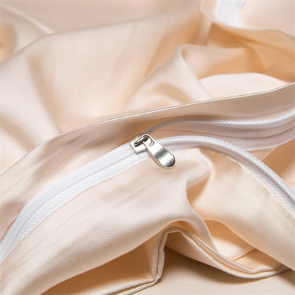 120 Lanjing Heavenly Silk Bedding Set with Four Pieces of Ice Silk Bed Sheet and Duvet Cover