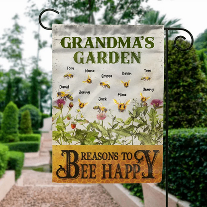 Personalized Grandma's Garden Flag Sign