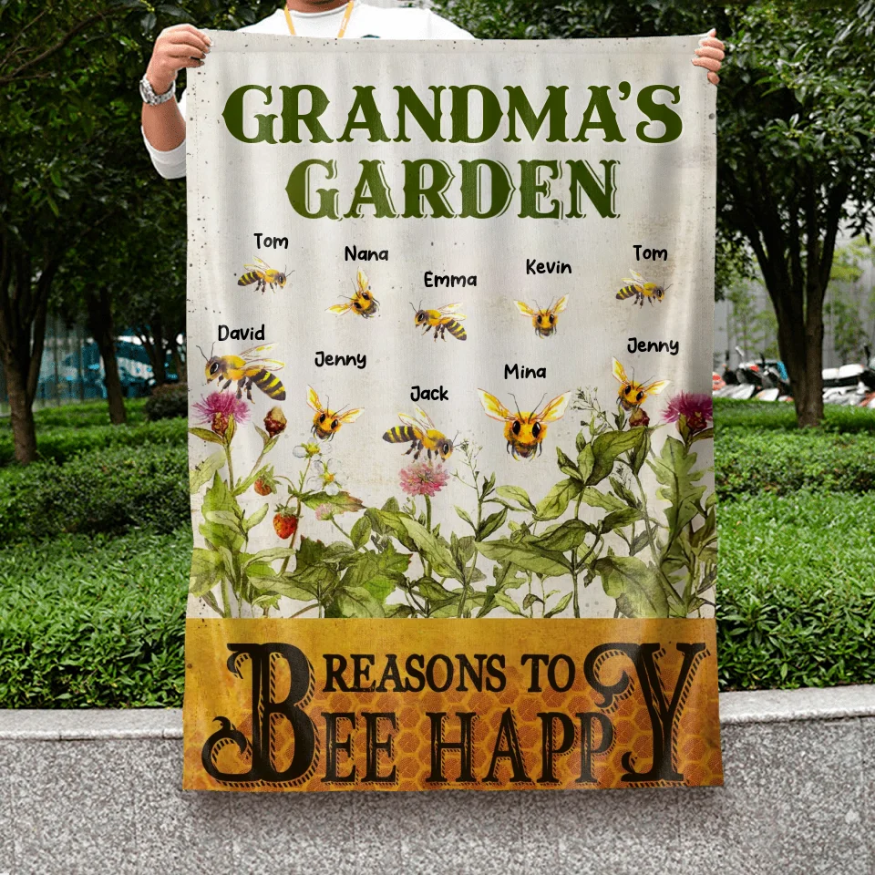 Personalized Grandma's Garden Flag Sign