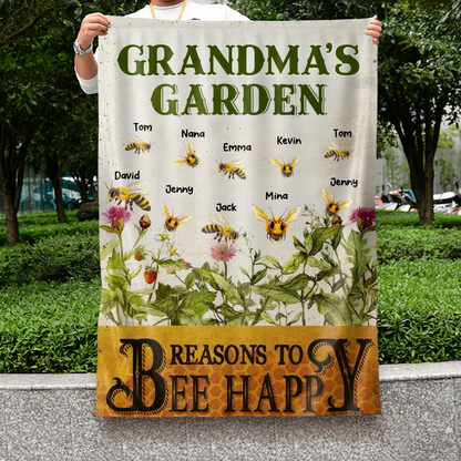 Personalized Grandma's Garden Flag Sign