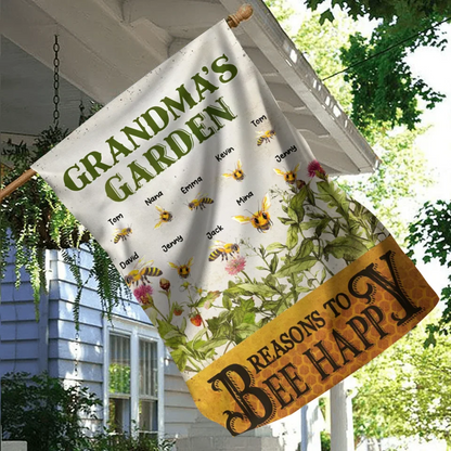 Personalized Grandma's Garden Flag Sign