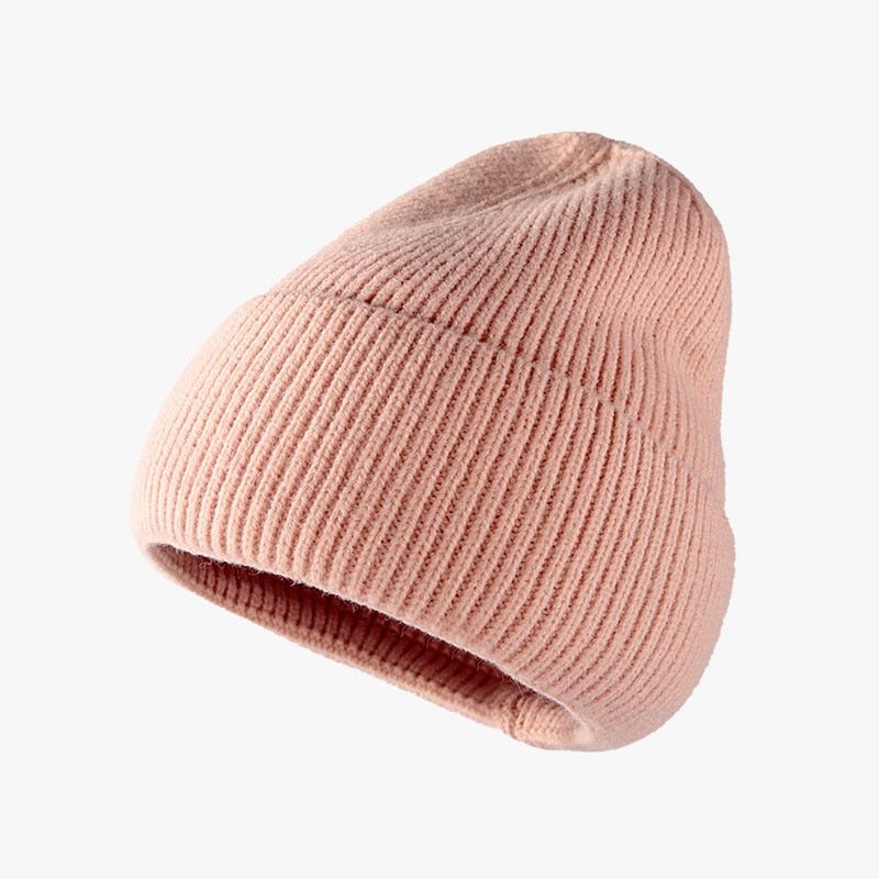 Hat women autumn and winter fashion hat outdoor knitted hat women warm winter men's woolen hat wholesale custom