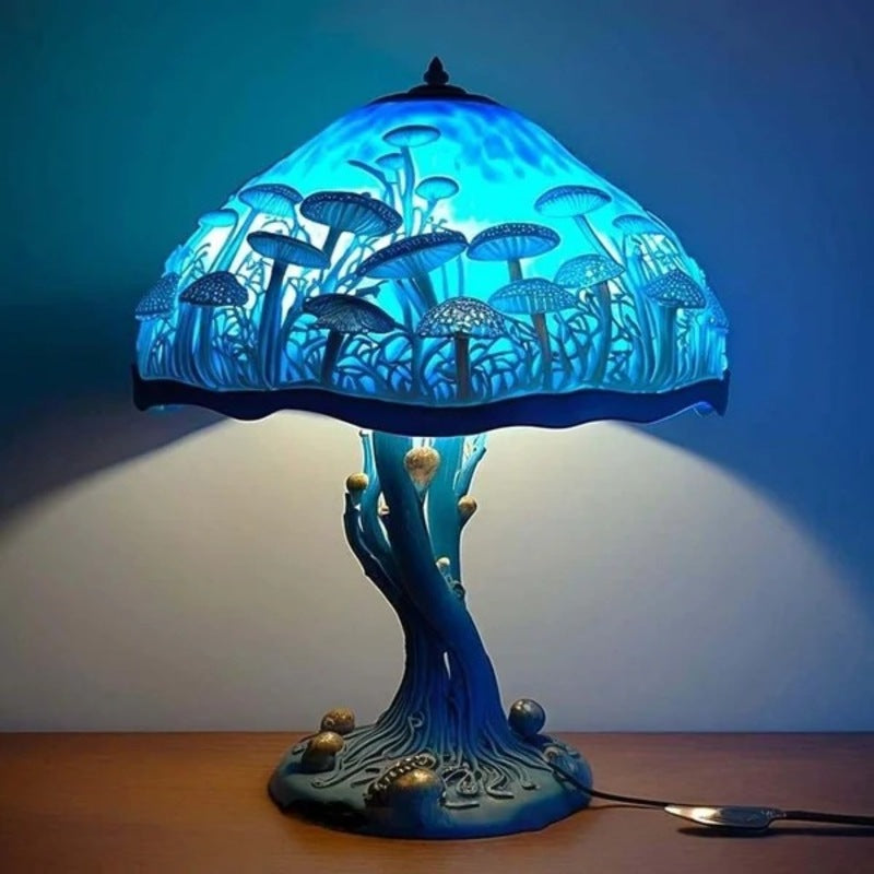 Magic Illusion Mushroom Lamp Decoration Decoration Decoration Home USB Connection Light Bulb Design Mushroom Dark Decoration