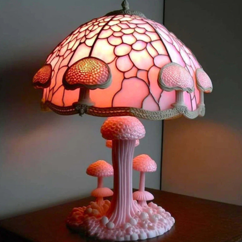 Magic Illusion Mushroom Lamp Decoration Decoration Decoration Home USB Connection Light Bulb Design Mushroom Dark Decoration