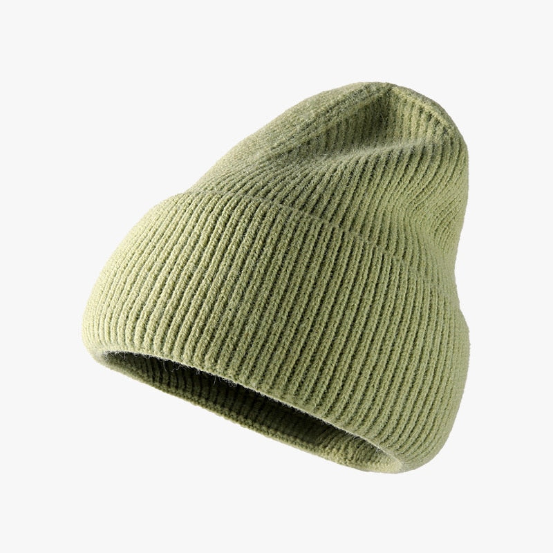 Hat women autumn and winter fashion hat outdoor knitted hat women warm winter men's woolen hat wholesale custom