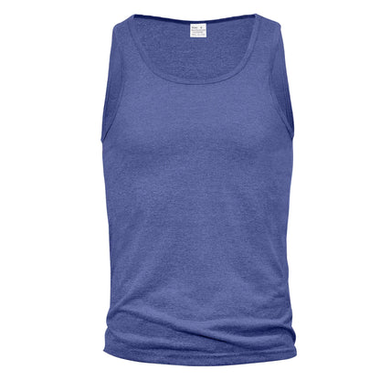 Fitness Style Solid Color Sleeveless Tank Top for Men, Casual Breathable Gym Workout Training Summer Wear