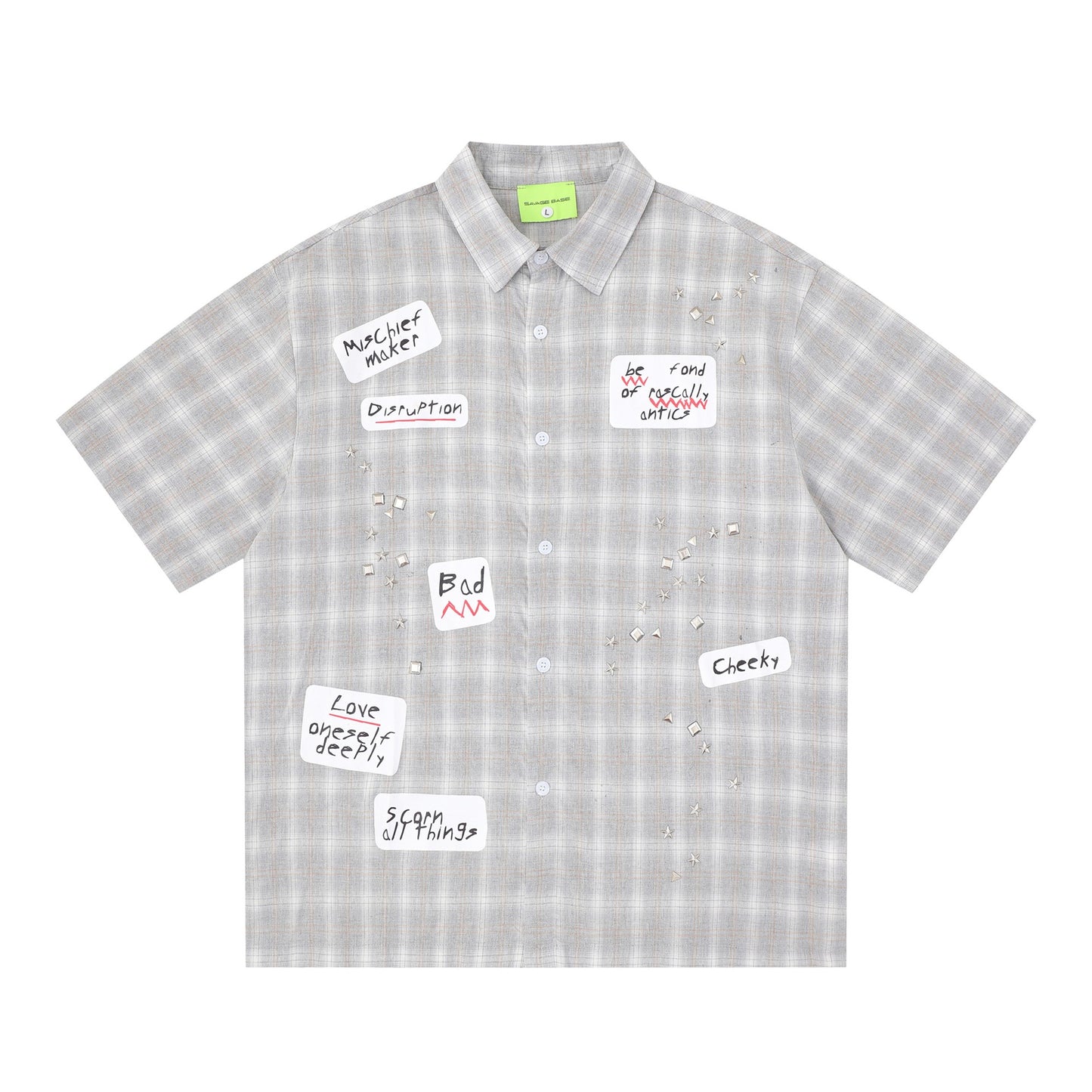 Plaid shirt T-shirt