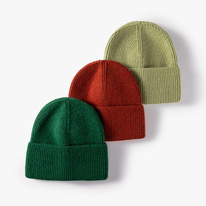 Hat women autumn and winter fashion hat outdoor knitted hat women warm winter men's woolen hat wholesale custom