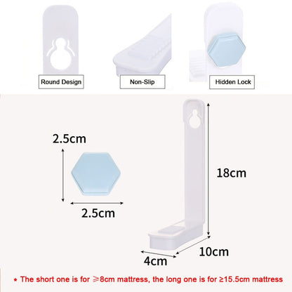 4Pcs/Set Bed Sheet Clip Bed sheet Belt Fastener Mattress Non-slip Quilt Covers Sheet Holders Gripper Fastener Clips for Bed Sofa