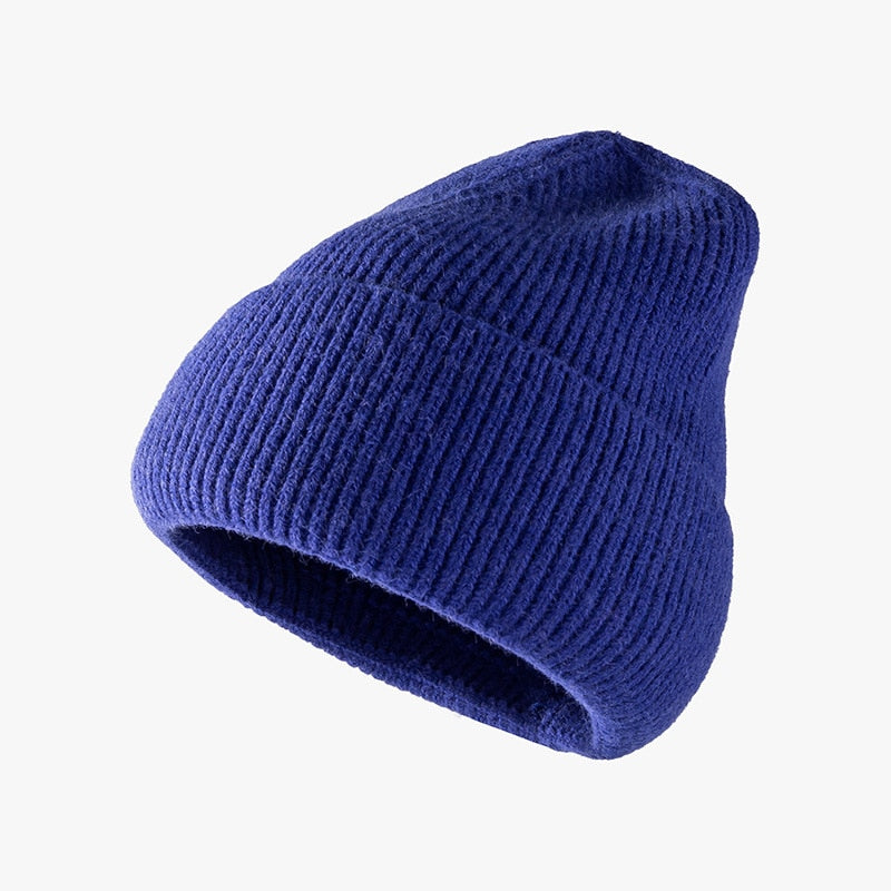 Hat women autumn and winter fashion hat outdoor knitted hat women warm winter men's woolen hat wholesale custom