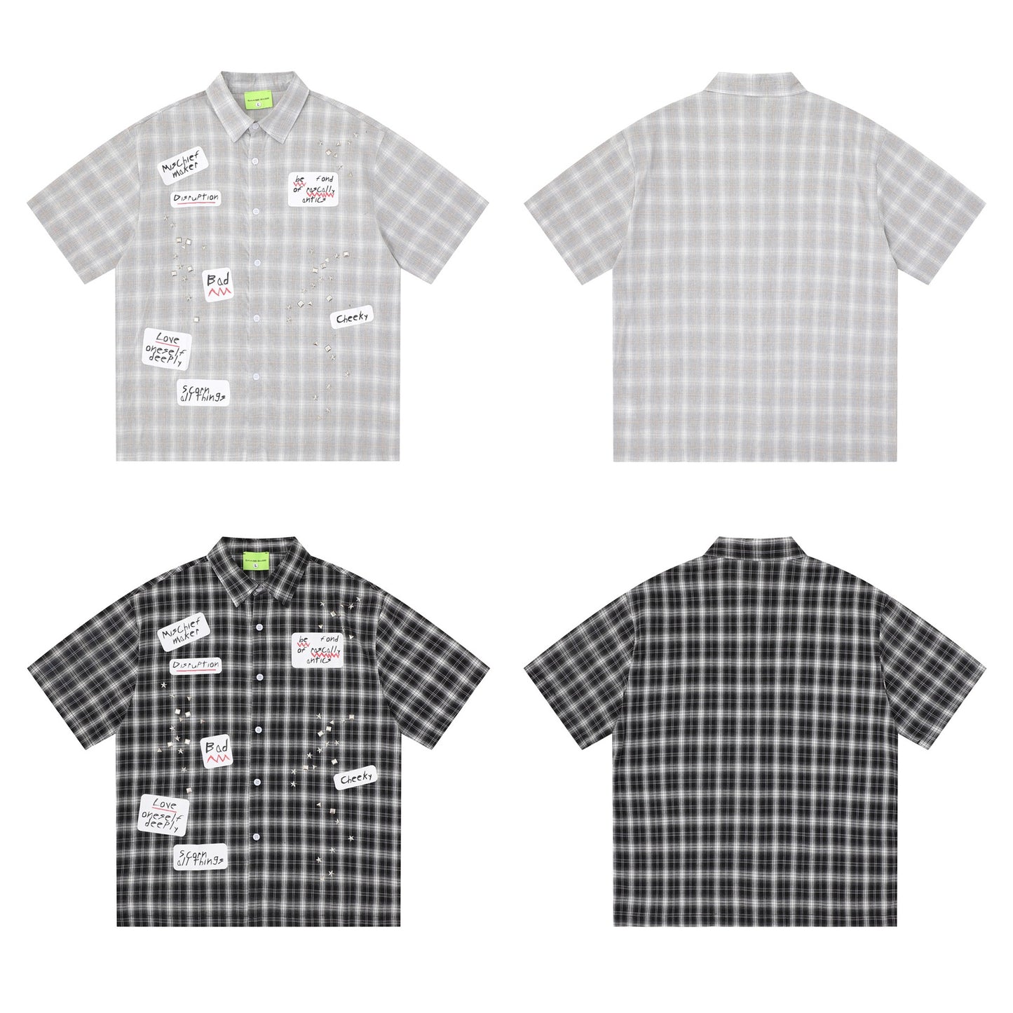 Plaid shirt T-shirt