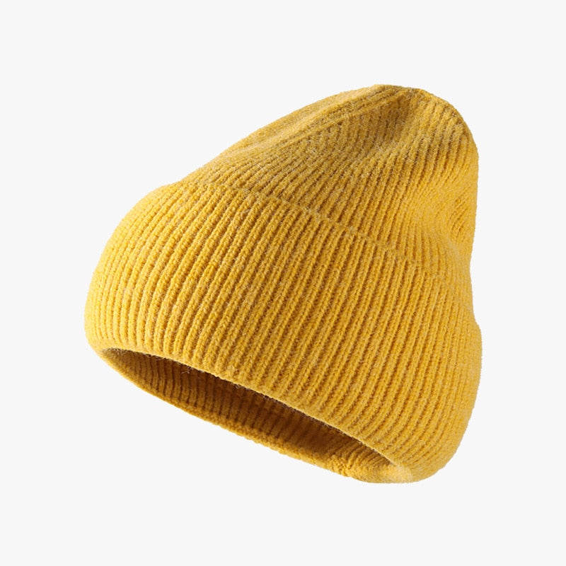 Hat women autumn and winter fashion hat outdoor knitted hat women warm winter men's woolen hat wholesale custom