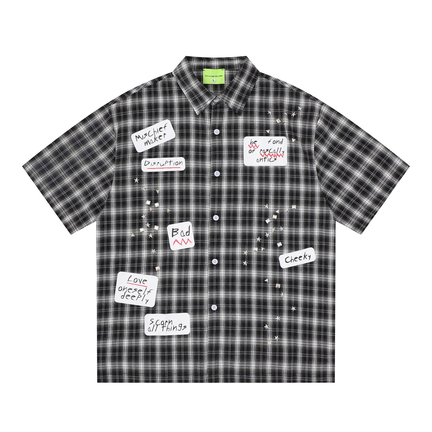 Plaid shirt T-shirt