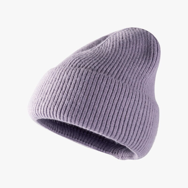 Hat women autumn and winter fashion hat outdoor knitted hat women warm winter men's woolen hat wholesale custom