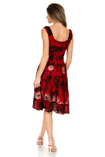Women's Off The Shoulder Smock Ruffle Midi Dress