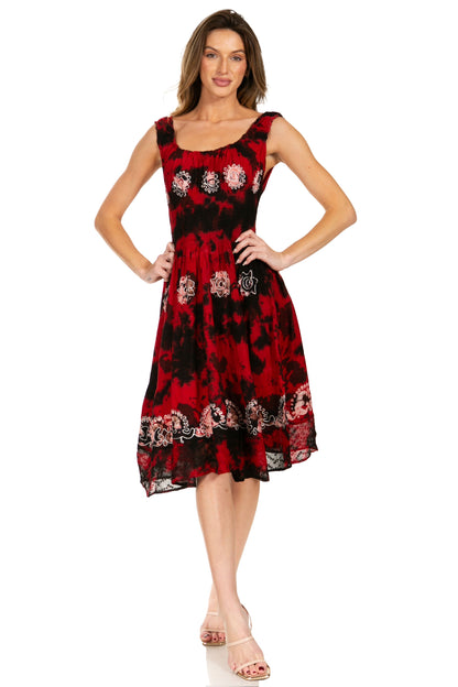 Women's Off The Shoulder Smock Ruffle Midi Dress