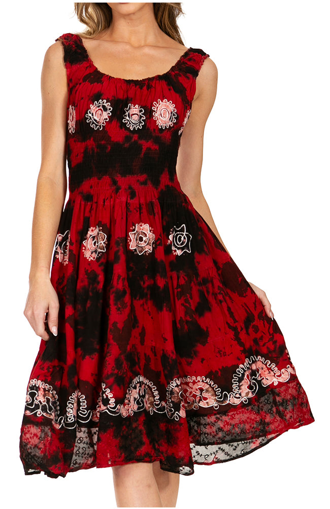 Women's Off The Shoulder Smock Ruffle Midi Dress