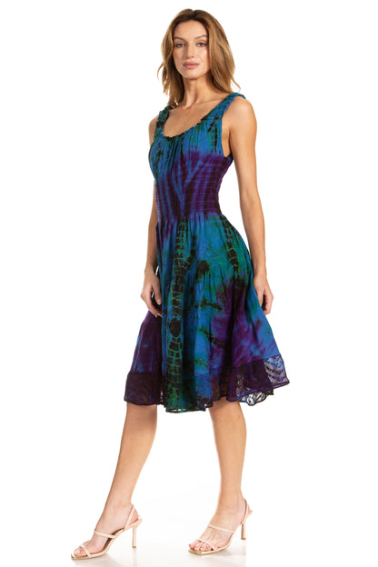 Women's Off The Shoulder Smock Ruffle Midi Dress