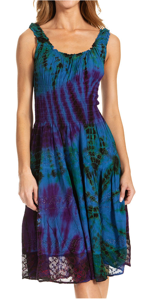 Women's Off The Shoulder Smock Ruffle Midi Dress