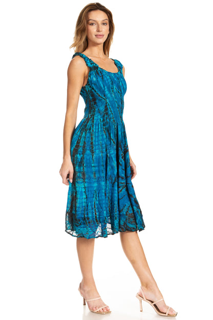 Women's Off The Shoulder Smock Ruffle Midi Dress