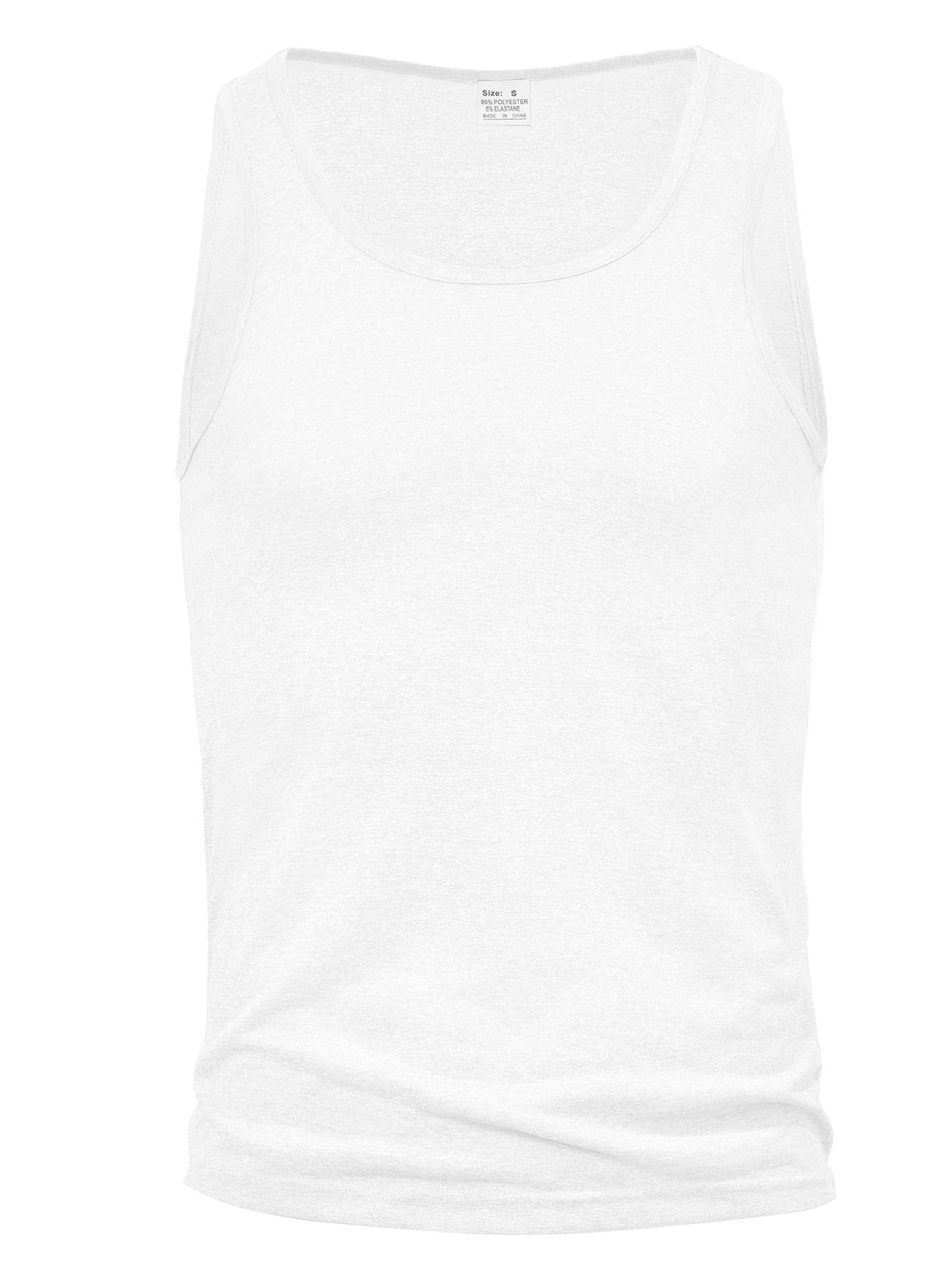 Fitness Style Solid Color Sleeveless Tank Top for Men, Casual Breathable Gym Workout Training Summer Wear