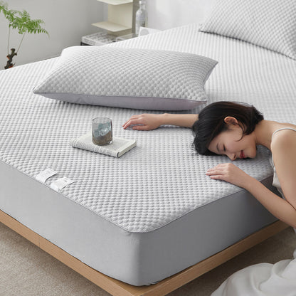 Cooling mat summer three piece set ice silk mat summer air conditioning mat bed sheet style