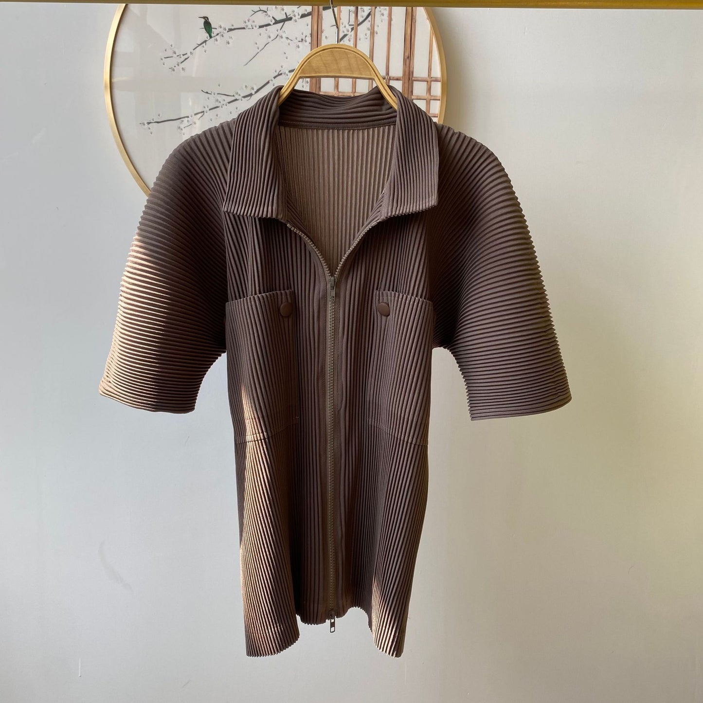 Designer Pleated Shorts Set Comfortable Casual Style Summer Fashion for Men