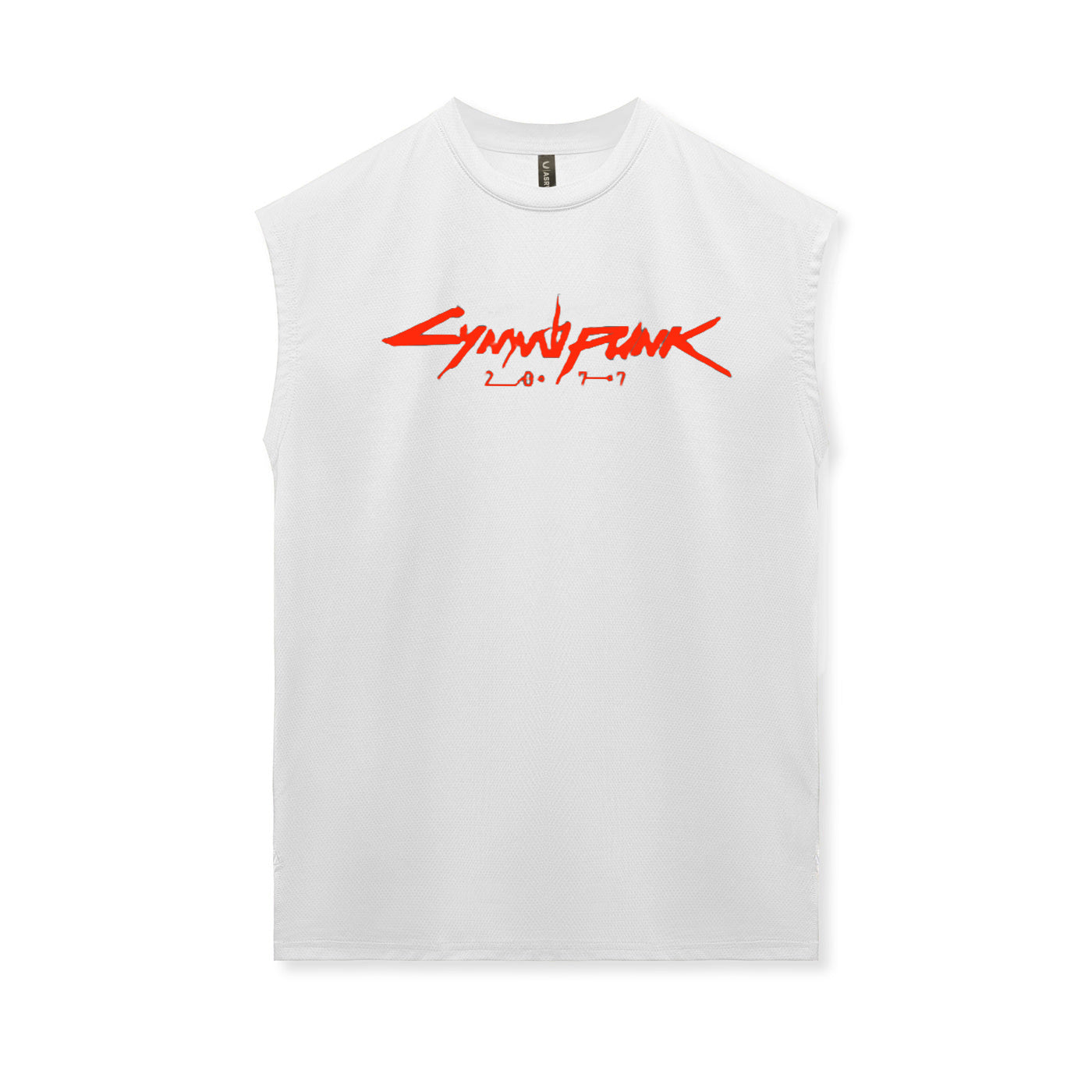 Cotton Dry-Fit Gym Fitness Sleeveless T-Shirt with Print DesignMen's Tank Top for Gaming Accessories