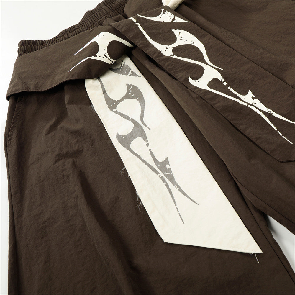 Wrinkled paratrooper sport overalls