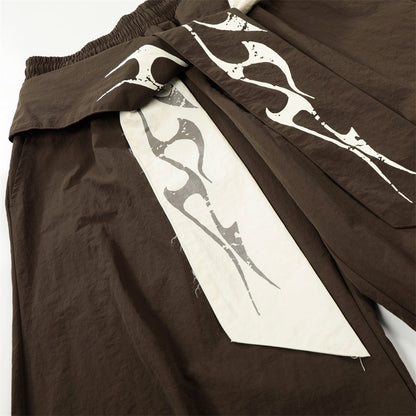 Wrinkled paratrooper sport overalls