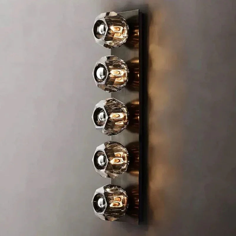 Mini Crystal Orb Bedside Wall Light