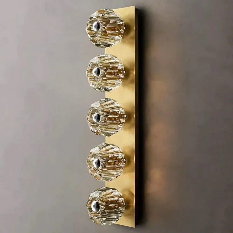 Mini Crystal Orb Bedside Wall Light