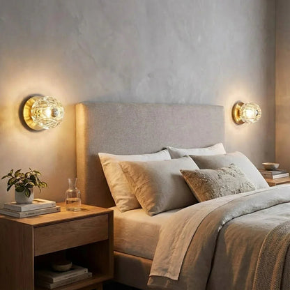 Mini Crystal Orb Bedside Wall Light