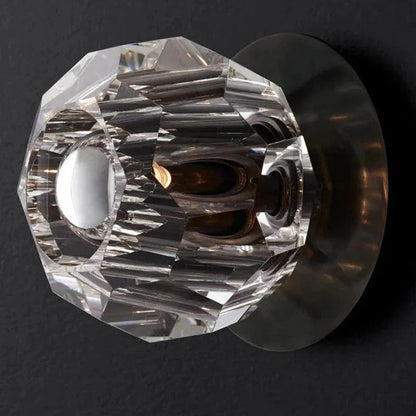 Mini Crystal Orb Bedside Wall Light