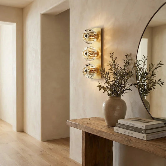 Mini Crystal Orb Bedside Wall Light