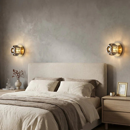 Mini Crystal Orb Bedside Wall Light