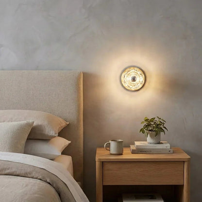 Mini Crystal Orb Bedside Wall Light